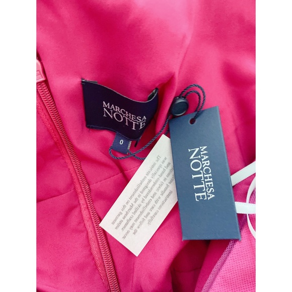 Marchesa Notte sequin dot tulle ruffle dress - Picture 12 of 14